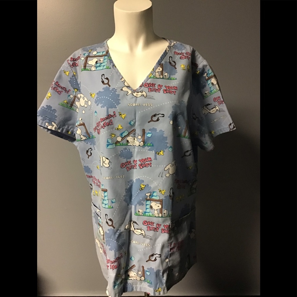 Peanuts Snoopy Scrub Top Vet, Doctor, Dentist